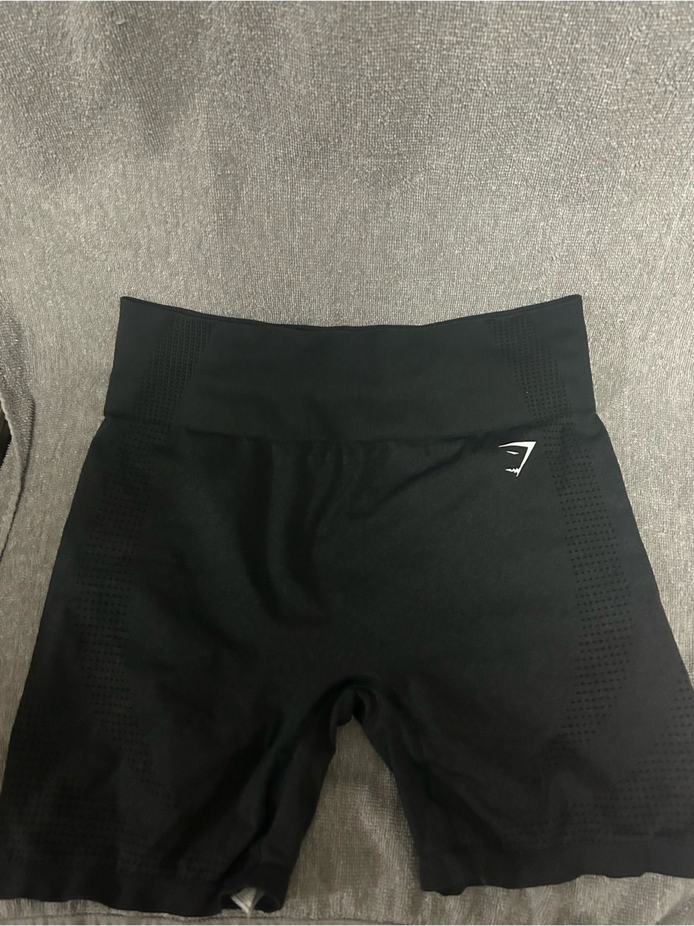 Gymshark Black Seamless High-Rise Training Shorts- new without tags